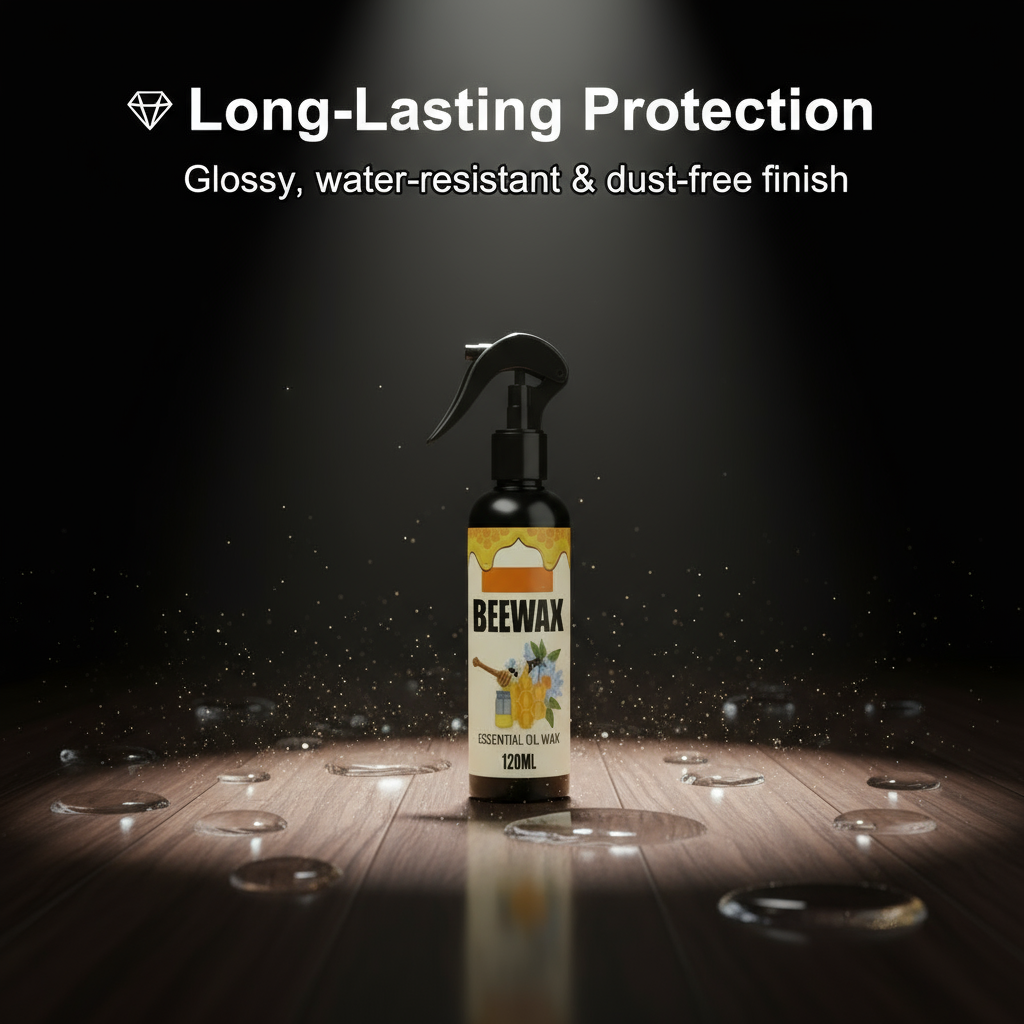 Natural Micro-Molecularized Beeswax Spray, Furniture Polish and Cleaner for Wood (Pack of 2)