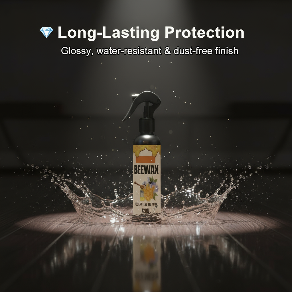 Natural Micro-Molecularized Beeswax Spray, Furniture Polish and Cleaner for Wood (Pack of 2)