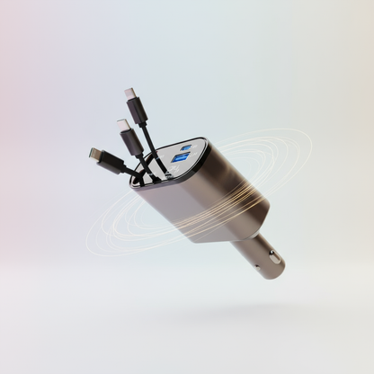 4 in 1 Retractable Car Charger 🔥