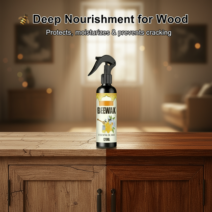 Natural Micro-Molecularized Beeswax Spray, Furniture Polish and Cleaner for Wood (Pack of 2)