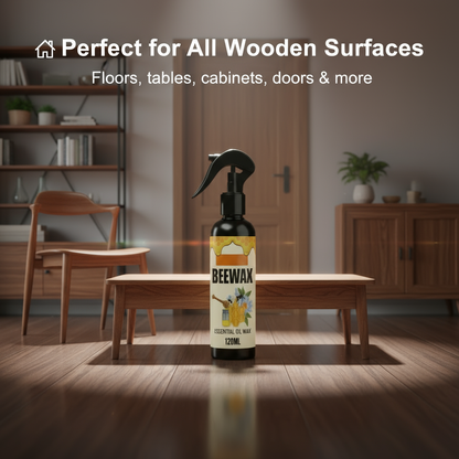 Natural Micro-Molecularized Beeswax Spray, Furniture Polish and Cleaner for Wood (Pack of 2)