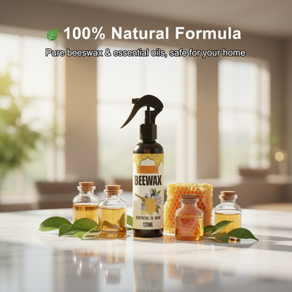 Natural Micro-Molecularized Beeswax Spray, Furniture Polish and Cleaner for Wood (Pack of 2)