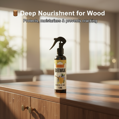 Natural Micro-Molecularized Beeswax Spray, Furniture Polish and Cleaner for Wood (Pack of 2)