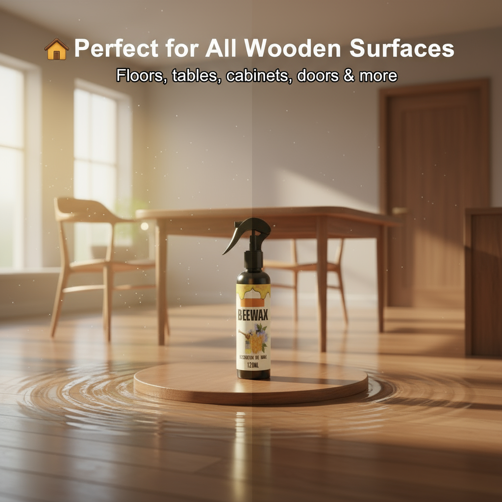 Natural Micro-Molecularized Beeswax Spray, Furniture Polish and Cleaner for Wood (Pack of 2)